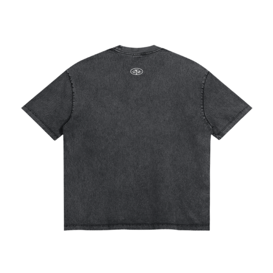 Unisex Oversized Snow Wash T-shirt
DTG print areas and embroidery