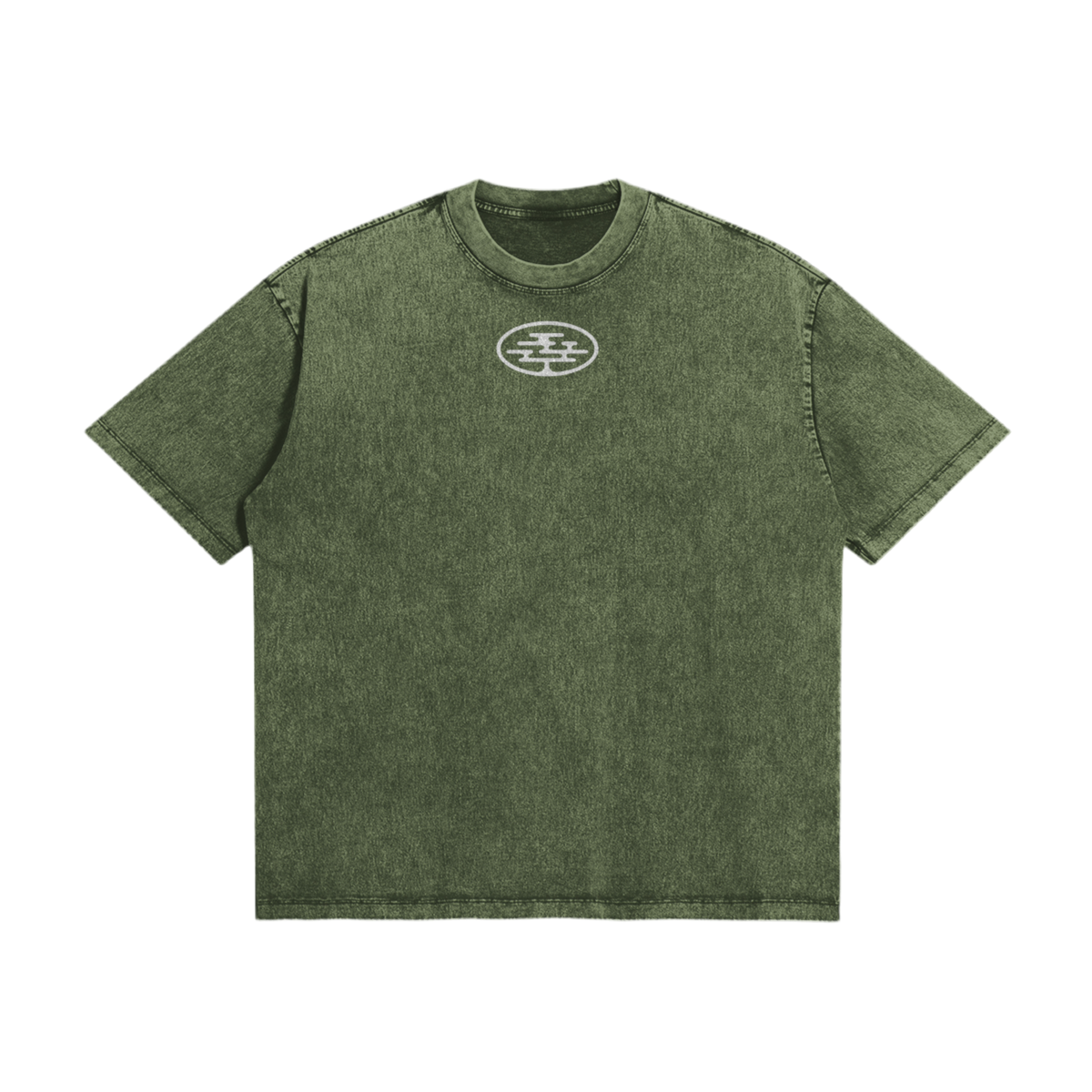 Green t shirt trianlge