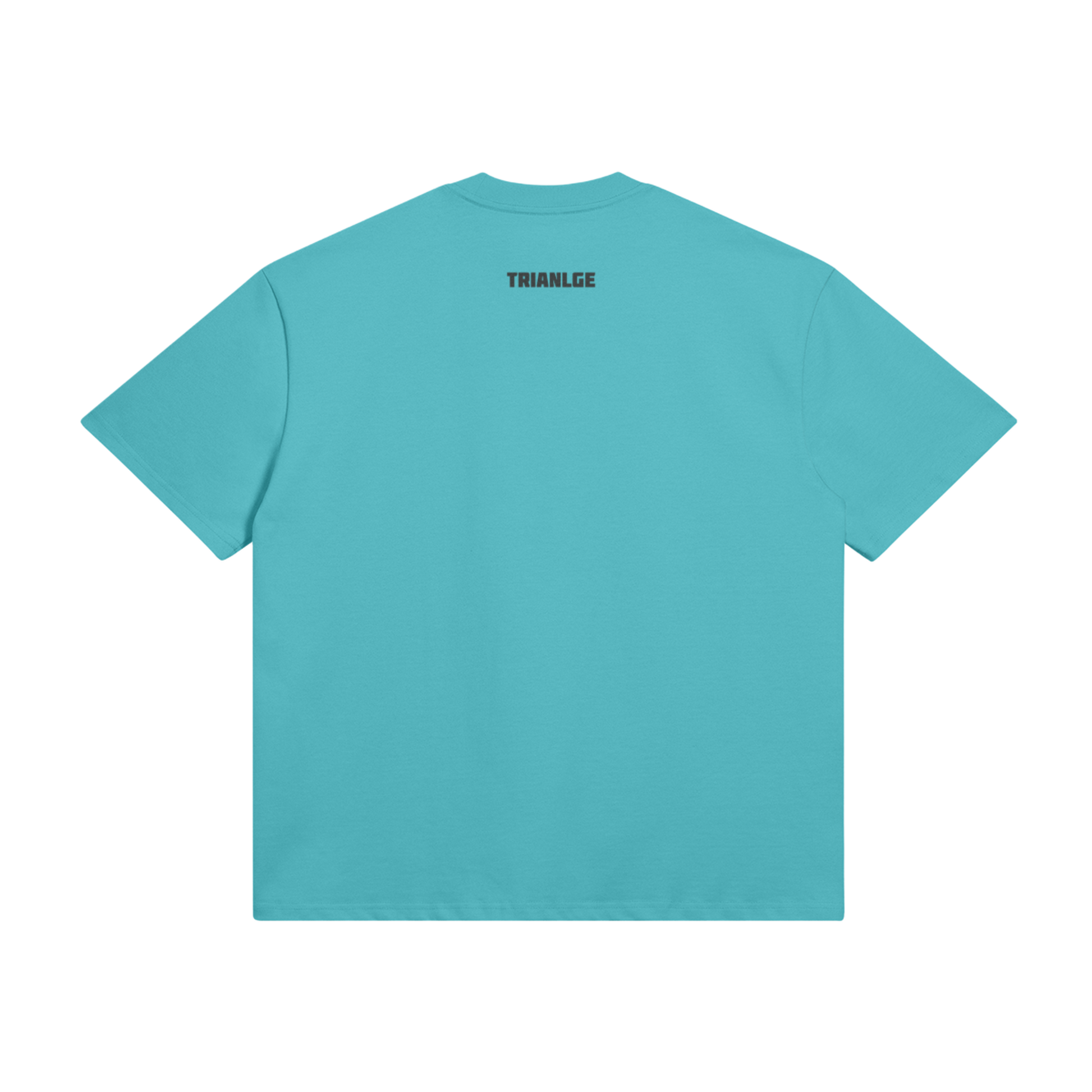 Blue t shirt trianlge